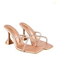 Shoetopia girls 1266 Rose-Gold Heeled Sandal - 6 UK (Girls-1266-Rose-G