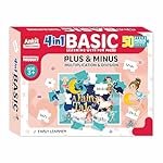 Ankit Toys & Games 4 in 1 Basic Educational Puzzle for Kids â 50 Piece Learning Set for Math (Addition, Subtraction, Multiplication & Division) â Fun & Engaging Toy Early Learner Game for Ages 3+