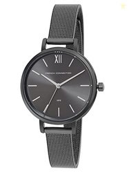 French Connection Women's Facile Analog Watch Black Strap-FCE22GN