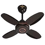 ACTIVA ORNET 600mm Ceiling Fan, 850 RPM High Speed Air Delivery with 4 Blades, Anti-Dust Coating, 2 Years Warranty – Smoke Brown