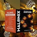 Halonix Plastic Decorer Glowly Globe 15 Bright Led String Light | Diwali Light | Christmas Light | Wedding Light | Festive Lights for Home Decoration (Warm White, 4 Meters)