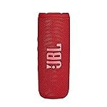 JBL Flip 6 Wireless Portable Bluetooth Speaker Pro Sound, Upto 12 Hours Playtime, IP67 Water & Dustproof, PartyBoost & Personalization by JBP App (Without Mic, Red)