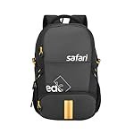 Safari Grande 43L Expandable Travel Laptop Backpack, 3 Compartments, Compression Straps, Bottle Holder, Overnighter Travel Bag For Boys And Girls, Color- Black