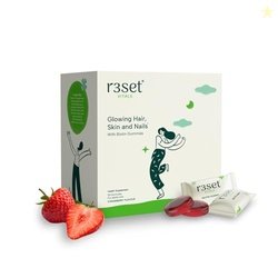 R3SET 100% Natural Biotin Gummies  30 Days | For Hair Growth, Glowing