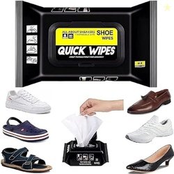 Shoe Cleaning Wipes Pack Of 1 (80 Wipes) Instant Sneaker Cleaner Wipes