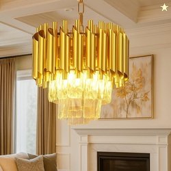 Desidiya Modern Crystal Chandelier 150watt Decorative Pendant Crystal