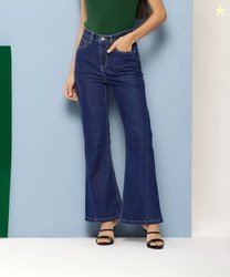 CHEMISTRY Women Boot-Leg High Rise Blue Jeans