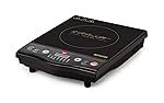 CELLO Blazing Instacook Induction Cooktop Stove 1600 Watts Black | Safe & Reliable, Customized Preset Menu, 8 Stage Power Settings, Overheat Protection | For All Types of Utensils | 1 Year Warranty