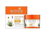 Biotique Sun Shield Aloe vera 30+ SPF UVB Sunscreen Ultra Protectective Face Cream, 50g.