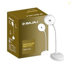 Bajaj Softlite LED Multi-CCT 3 in 1 Color Modes Table Lamp | 360 Degre