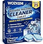 Washing Machine Cleaner Tablets â Deep Cleaning Descaler for Front Load & Top Load Washers | Removes Odor, Residue & Buildup | Drum, Tub & Laundry Seal Cleaner | Easy-Use (Pack Of 25)