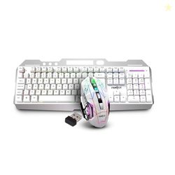FRONTECH Wireless Gaming Keyboard & Mouse Combo | Rainbow Backlit | 2.