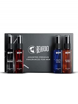 Beardo Perfume for Men - Premium Giftset 4x8ml | Black Musk, Godfather