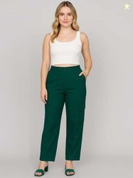 NU CLOTHS High-Rise Cargos Trousers