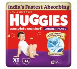 Huggies Complete Comfort Wonder Pants | Pant Style Baby Diapers Extra