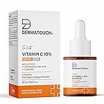 DERMATOUCH Vitamin C 10% Serum with Cycloretin | Brightening, Firming & Anti-Aging Face Serum For Men and Women | For a Radiant, Firmed & Even-Toned Skin | 20ml
