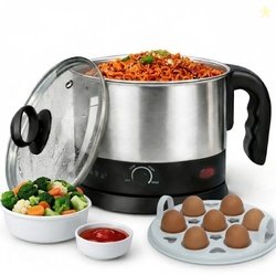 SOLARA Electric Kettle Multipurpose 1.5 Litre, 600 Watts, Stainless St