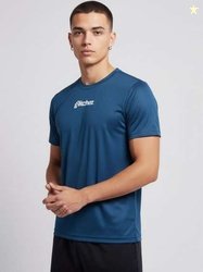 glitchez Men Typography Printed Dri-FIT T-shirt