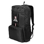SWISS MILITARY Foldable Backpack: Lightweight 13.2L Water-Resistant Bag for Men & Women | Compact, Tear-Resistant Design for Travel & Daily Use – Black