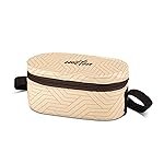 Milton Stainless Steel Executive Lunch Insulated Tiffin, 2 Round Containers, 280 Ml Each, 1 Oval Container, 450 Ml, Beige