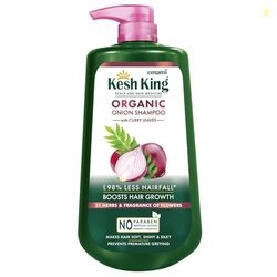 Kesh King Scalp and Hair Medicine Organic Onion Shampoo with Curry Lea