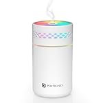 Portronics Magma Lite Type-C Powered Humidifier with RGB Light, 260ml Water Tank, 35ml/h Mist Output, Continuous & Intermittent Modes, One-Button Control, for Home, Car & Bedside (Water Use Only)