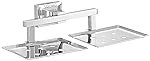 Solimo Stainless Steel Square Soap Holder for Bathroom/Double Soap Dish | 304 Grade (Chrome) – Pack of 1