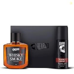 Beardo Whisky Smoke Perfume for Men Giftset |Eau De Parfum 100ml + Bod