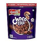 Kwality Choco Fills 250g | Chocolate Flavor, No Maida | Crunchy Bites Filled with Rich Chocolate | Healthy Food & Breakfast Cereal for Kids | High in Protein & Fiber