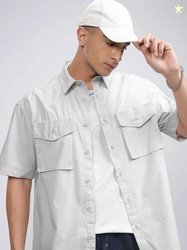 HIGHLANDER Men Oversized Cotton Shacket