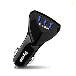 Dyazo 12 W 3 Port USB Car Charger Adapter with Smart ic Compatible for