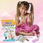 ToyMagic Mini Nail Art Salon Kit|Includes Coloured Nail Enamel, 2 Decorative Nail Sticker Sheet, 4 Cotton Swabs,Nail Separator, Set Of Artifical Nails, Glue, Tray|Best Gift For Girls 8+|Made In India