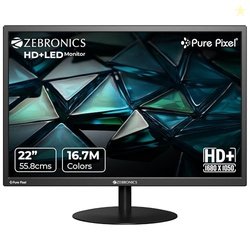 ZEBRONICS V22HD+LED, 22 Inch (55.8cm) LED Monitor, Dual HDMI & VGA Inp