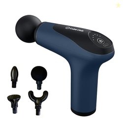 The Cube Club PulseTherapy Pro Massage Gun with 4 Soft Massage Heads P