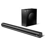 Boat Aavante 2.1 1200, 120W Signature Sound, 2.1 CH w/Wired Subwoofer, BT v5.4, Multiple Ports, EQ Modes & Remote Control, Bluetooth Sound bar, Home Theatre Soundbar Speaker (Premium Black)