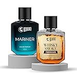 Beardo AquaFlame Perfume Set- Mariner & Whisky Smoke Firebomb Perfume for Men (50ml x 2) | Long Lasting Fragrance | Long Lasting Perfume for Men | Gift for Men | Gift for Friend