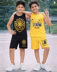TRAMPOLINE Boys Pack of 2 Printed T-shirt & Shorts Set