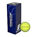 Symactive Light Tennis Cricket Ball, Set of 3 (Green) | Woven Felt covered rubber ball