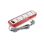 Havells EcoStar 4+1 Extension Board | Overload, Over Current & Over Voltage Protection | 4 Mtr Copper Wire | ISI Certified Wire & Plug | Universal 3 Pin 4 Sockets | LED Indicator | Home & Office Use