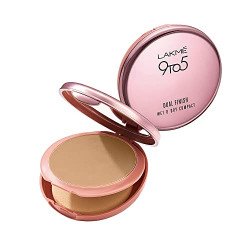 Lakme Unreal Dual Cover Pressed Powder, 2 In 1 Compact + Foundation, N