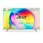 acer 126 cm (50 inches) Super Series 4K Ultra HD Smart QLED Google TV AR50QDXGU2875AT (Black)