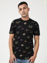 Lee Printed Cotton Regular Fit Round Neck T-shirt