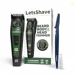 LetsShave All-in-One Beard, Body & Head Trimmer for Men | 20 Precision