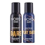 NORD Deodorant Body Spray For Men – Dare and Play Date 100 ml each (Pack of 2), Gift sets, Deodorant combo sets