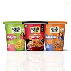 WickedGud Cup Noodles Variety Pack | Fiery Korean, Masala & Manchow Fl