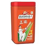 DABUR Gluco Plus C Orange 400g â Glucose Drink Enriched with Calcium & Vitamin C, 99.4% Pure Glucose for Instant Energy, Refreshes Body, Helps Recovery from Fatigue Caused by Heat