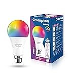 Crompton Immensa 9W Bluetooth Enabled Smart Bulb B22 | 16 million Colours | White Tunable (Warm, Neutral & Cool White) & Dimmable | App-Control |Music Sync|Perfect light for all occasions|Pack of 1