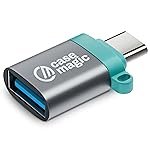 USB A 3.0 Female to USB C OTG Adapter Converter| 15W Fast Charging, 5Gbps Data Speed, Aluminum Shell Connector for Smartphones, Laptops, Tablets, Chargers, MacBook & All Type C Devices