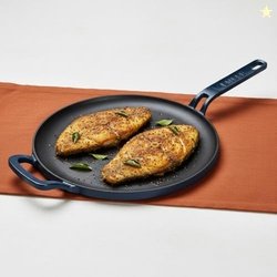 Ember Cookware Pre-Seasoned Cast Iron Tawa for Dosa 27 cm | Non Stick