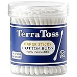 Cotton Ear Buds [200 Swabs] | Premium Paper Stick Cotton Swabs | 100% Pure & Soft Cotton (100 Sticks)